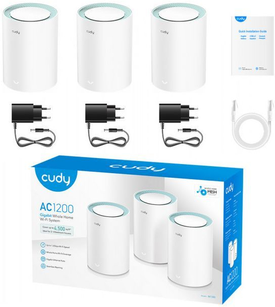 Система WiFi-Mesh Cudy M1300 3-pack фото5