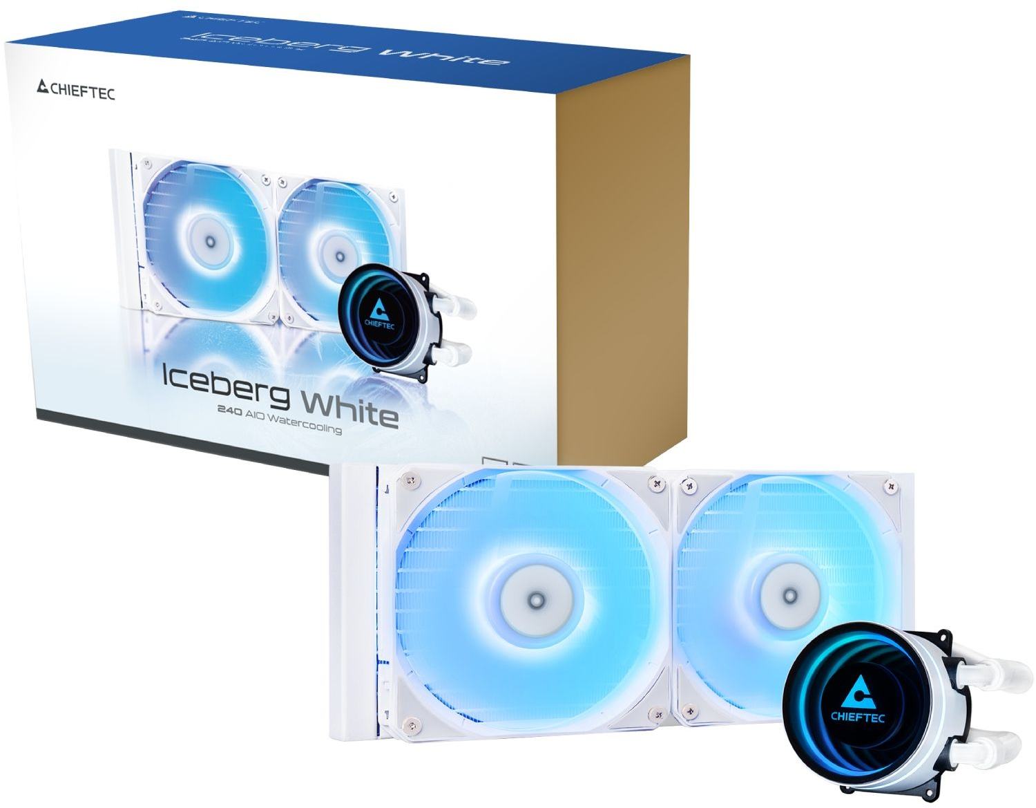 Система рідинного охолодження Chieftec Iceberg 240 ARGB WHITE (CLC-240-RGB-W) фото