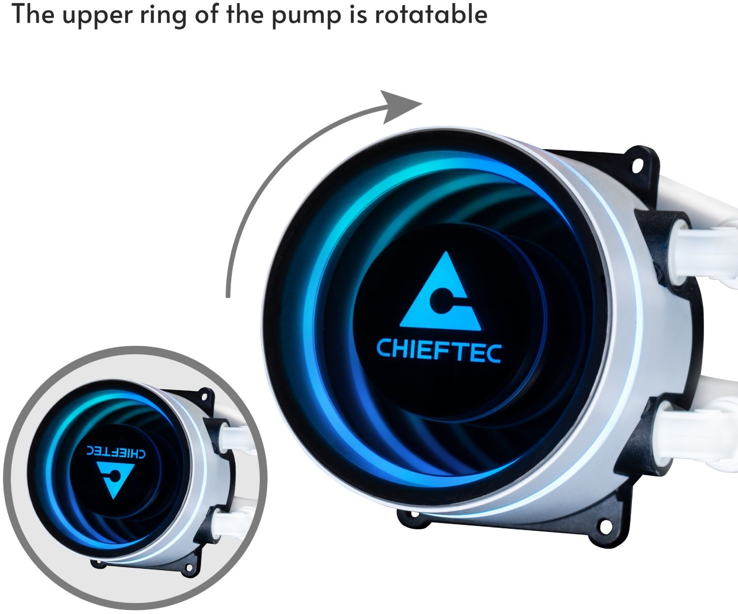 Система рідинного охолодження Chieftec Iceberg 240 ARGB WHITE (CLC-240-RGB-W) фото