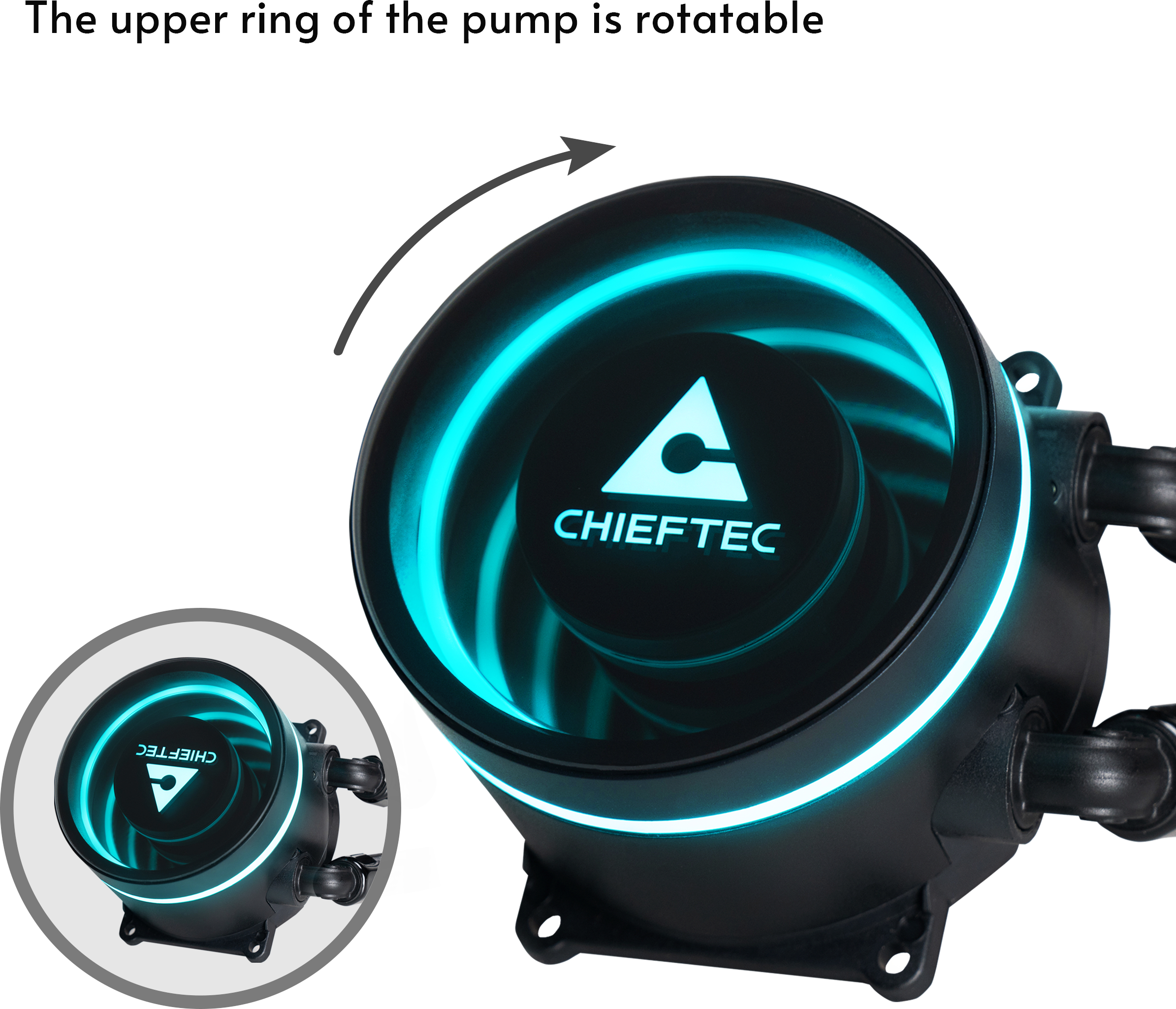 Система рідинного охолодження Chieftec Iceberg 240 ARGB (CLC-240-RGB) фото4