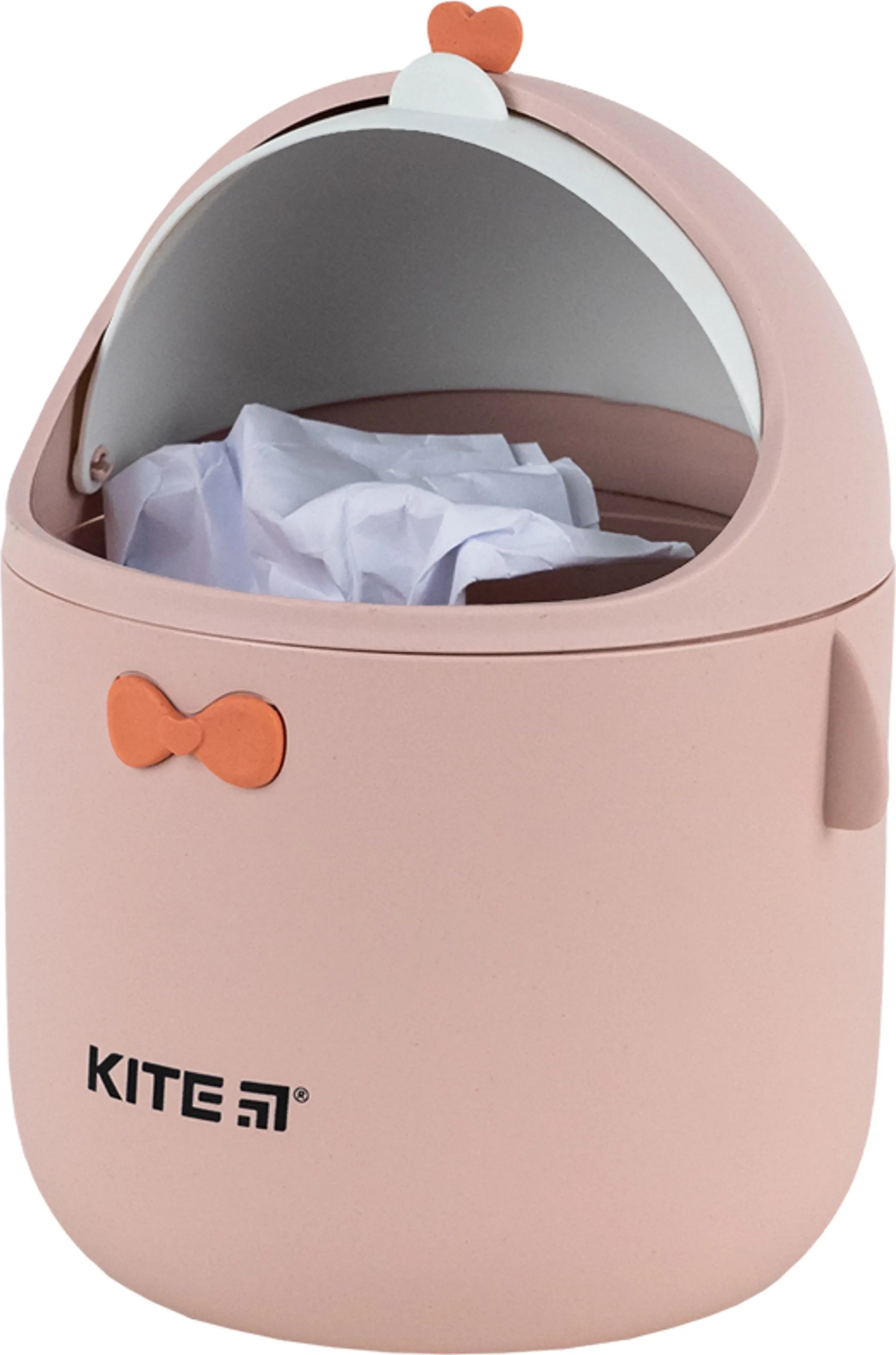 Настільний контейнер для сміття Kite, персиковий (K24-010-2) фото4