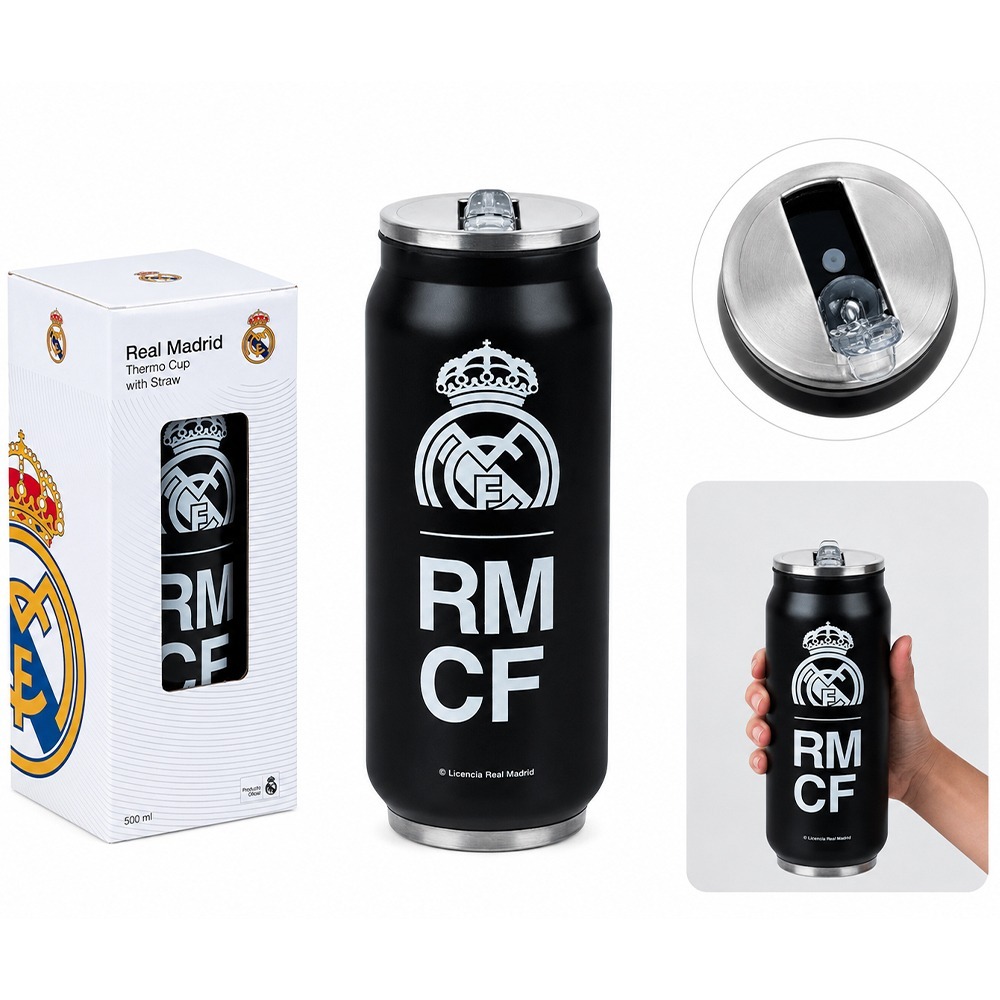 Термочашка Kite з трубочкою, 500мл FC Real Madrid (RL26-1264) фото3