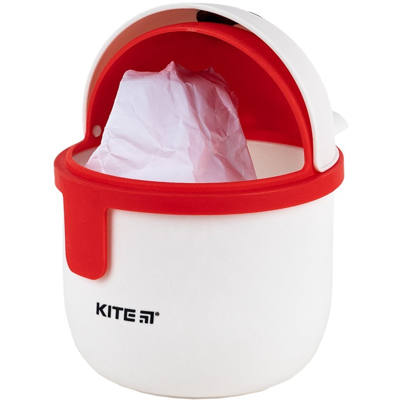Настільний контейнер для сміття Kite, білий (K24-009-2) фото4