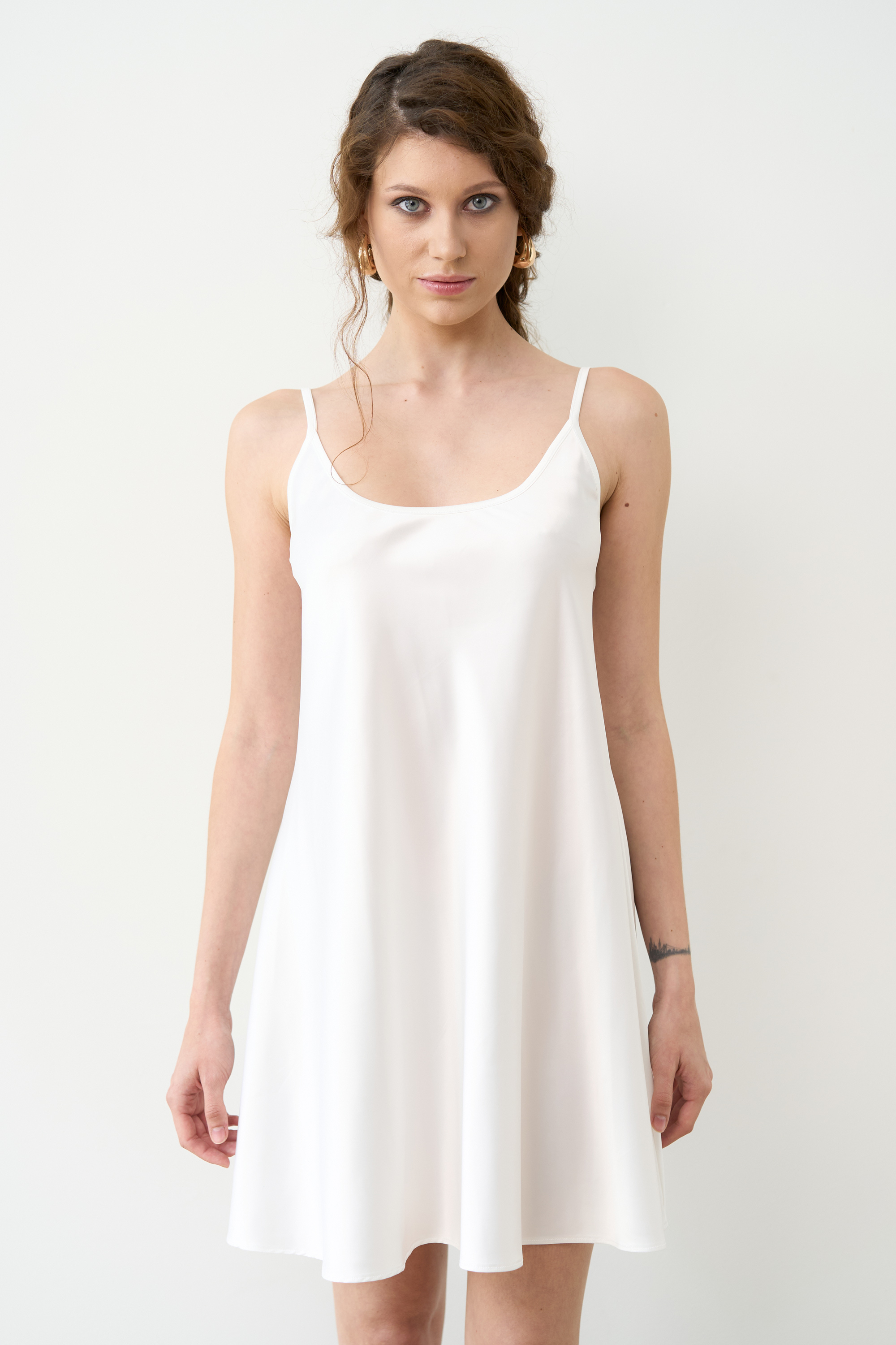 Ночная рубашка женская Effetto Satin Basic S03198P 3XL белая фото4