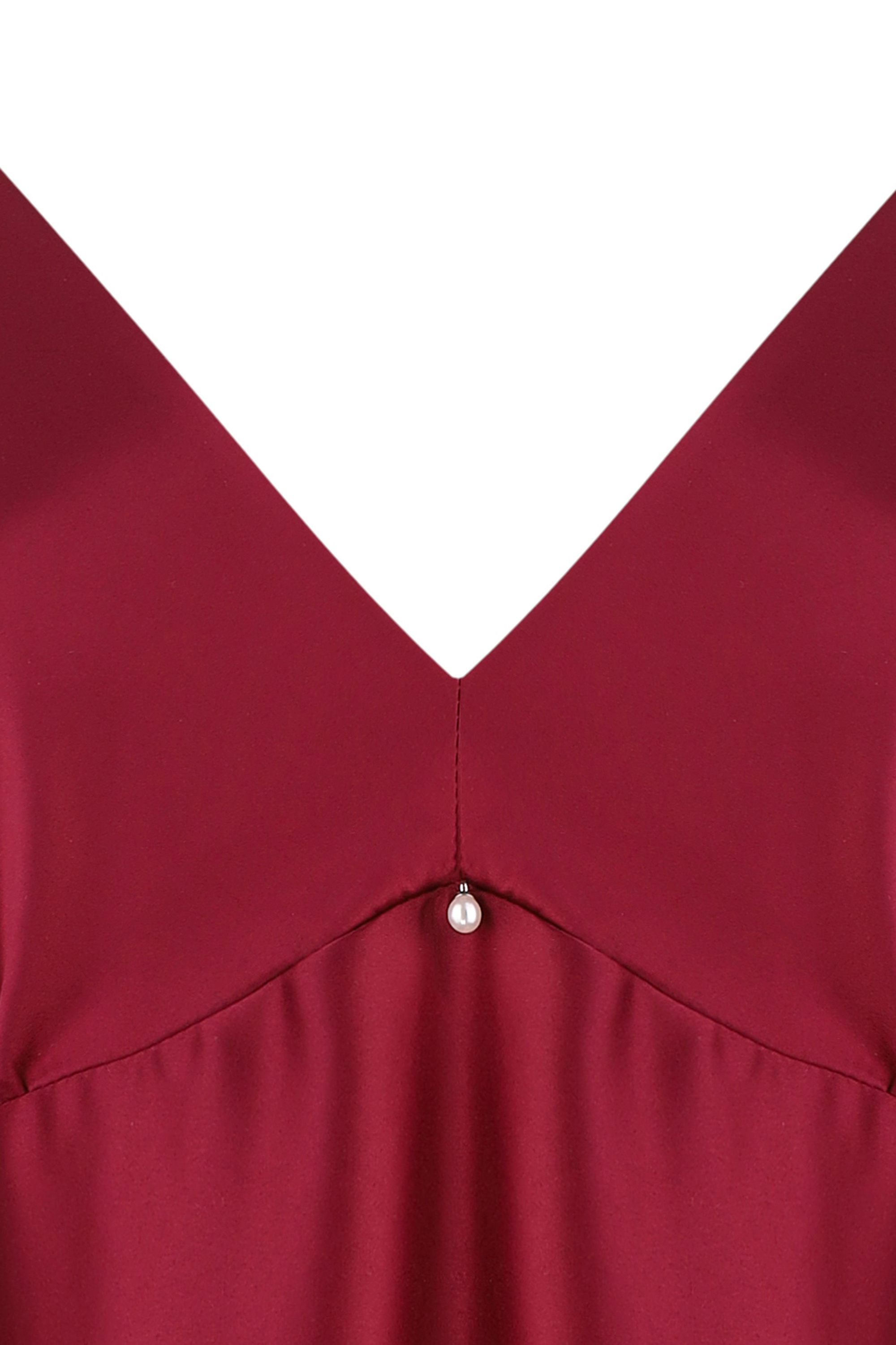 Ночная рубашка женская Effetto Satin Basic S03199 S бордовая фото2