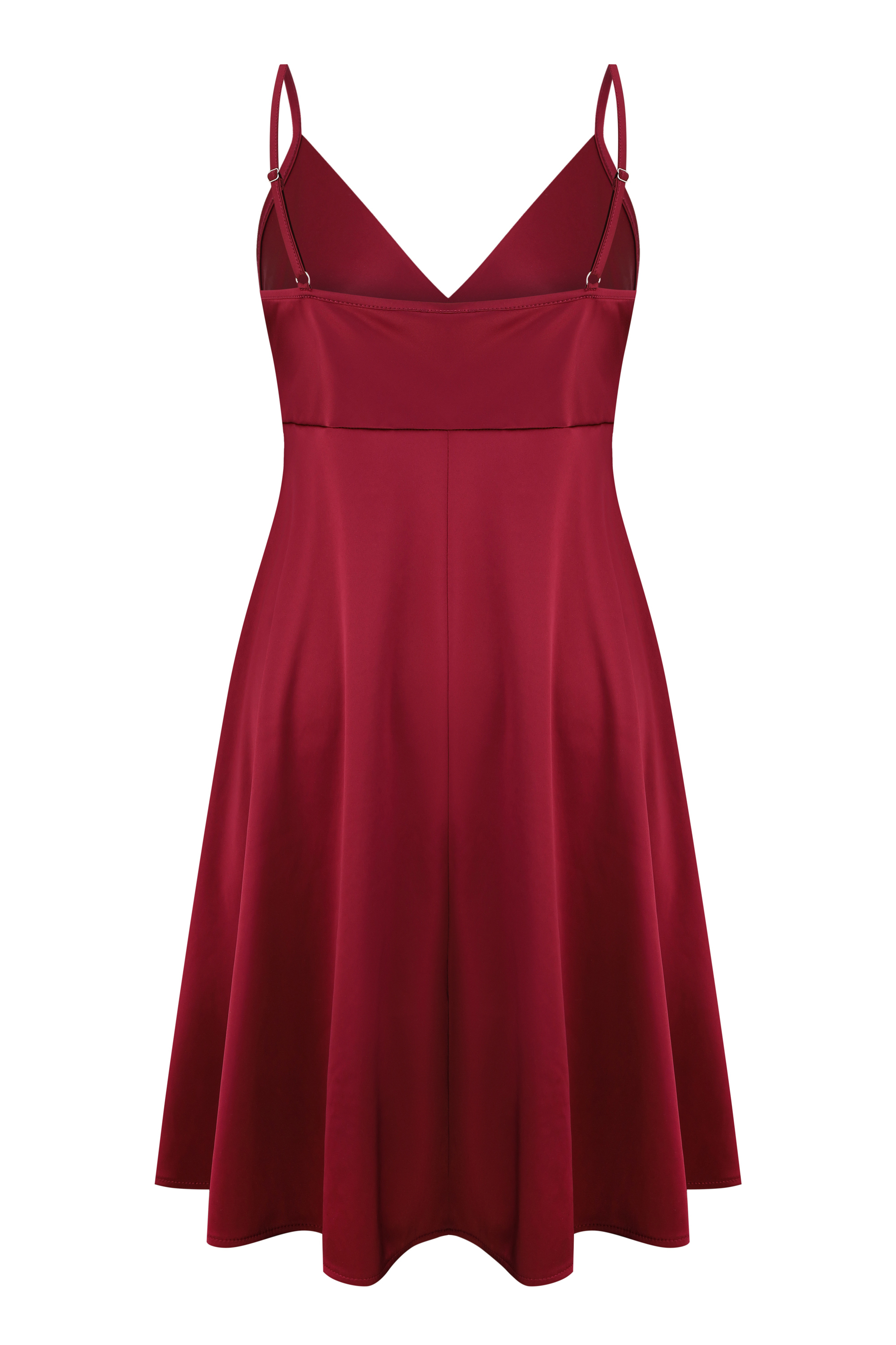 Ночная рубашка женская Effetto Satin Basic S03199 M бордовая фото5