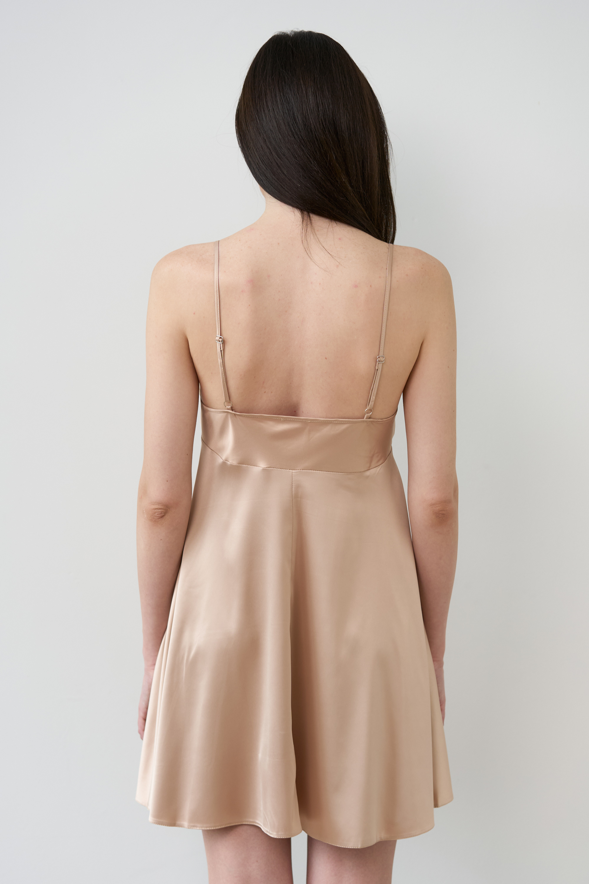 Ночная рубашка женская Effetto Satin Basic S03199 M бежевая фото6