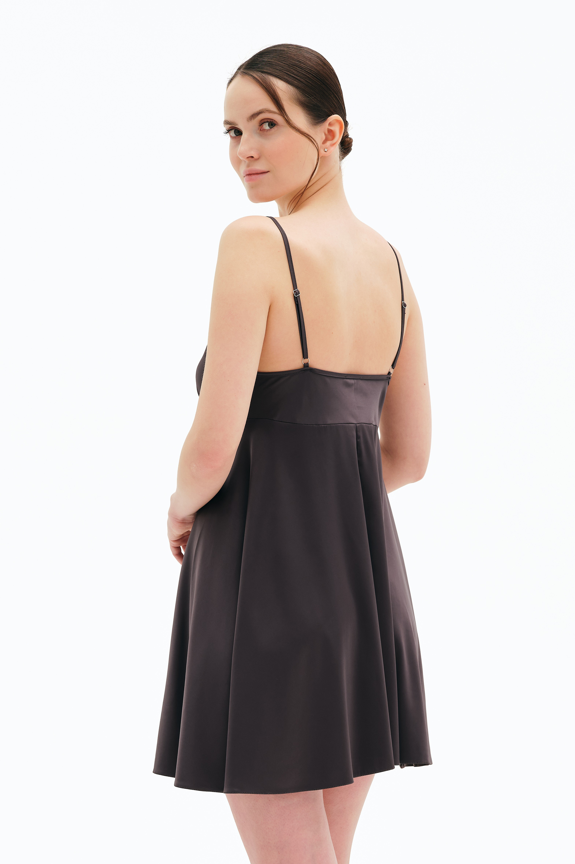 Ночная рубашка женская Effetto Satin Basic S03199P 3XL серая фото6