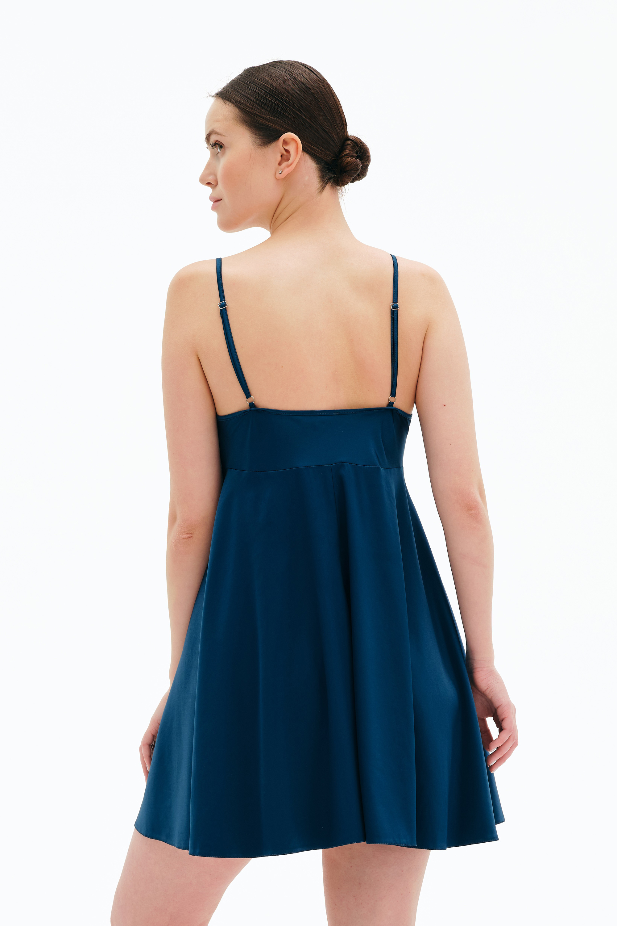 Ночная рубашка женская Effetto Satin Basic S03199 L изумрудная фото6