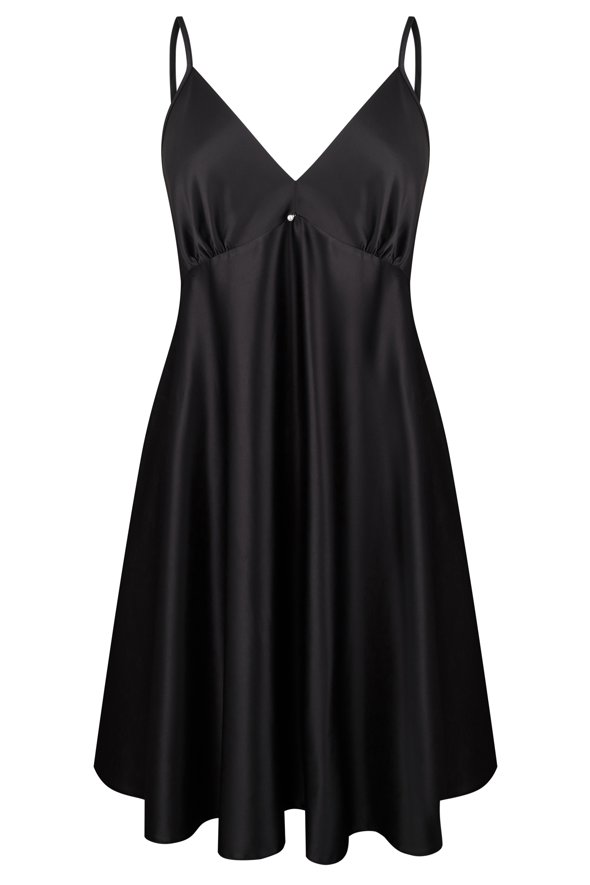 Ночная рубашка женская Effetto Satin Basic S03199 S черная фото7