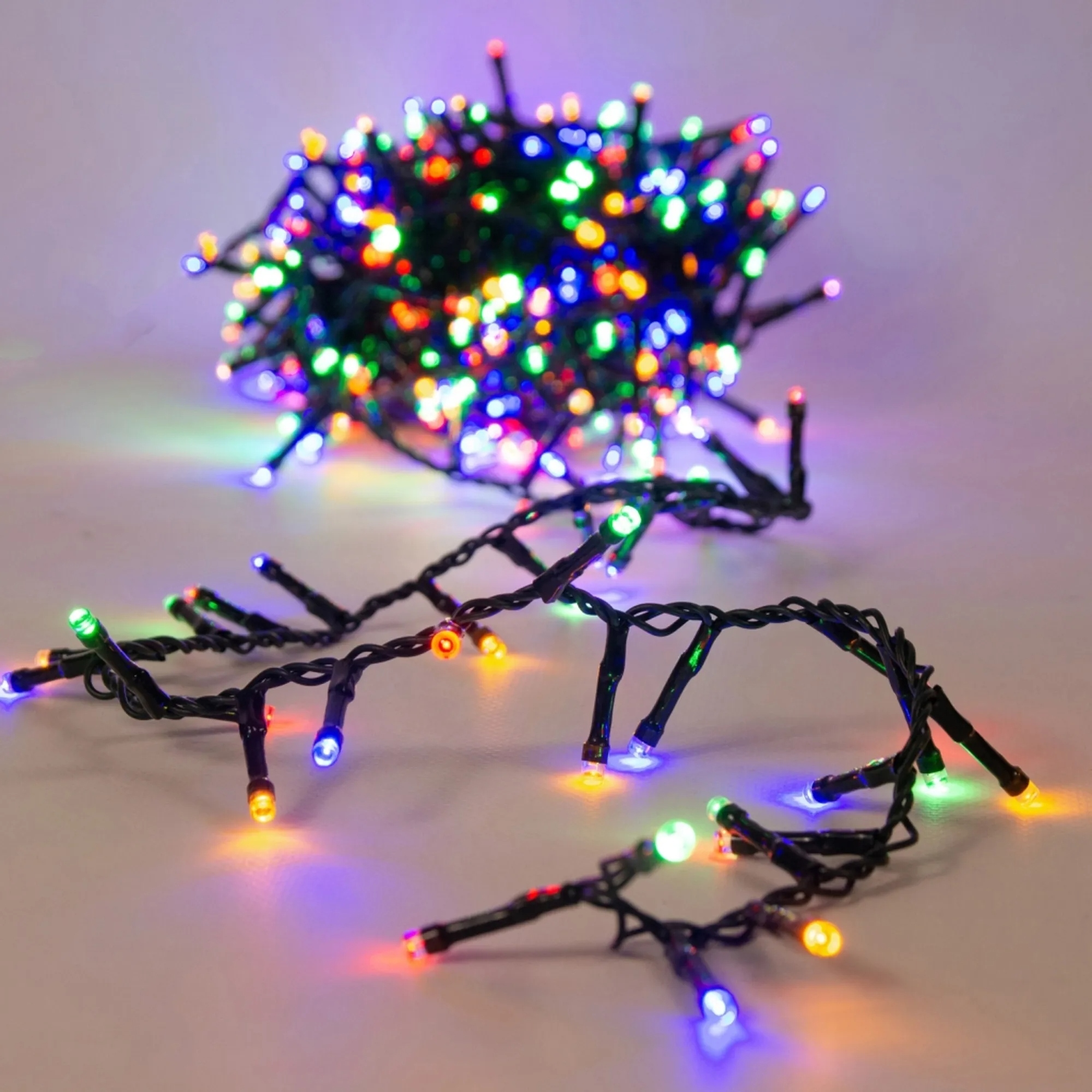 Гірлянда Chomik 200 LED 10м, мультиколор, ефект блиску (5900779879492) фото