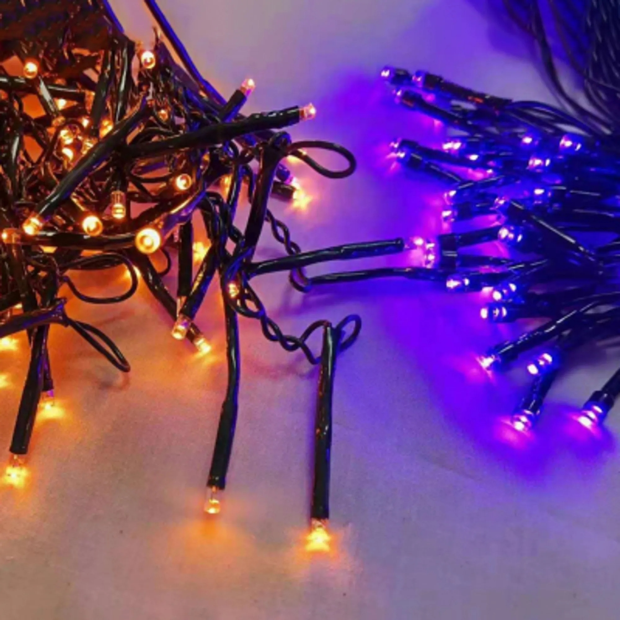 Гірлянда YES! Fun 100 LED, помаранч.+фіолет. 5м, 8 режимів (801178) фото2