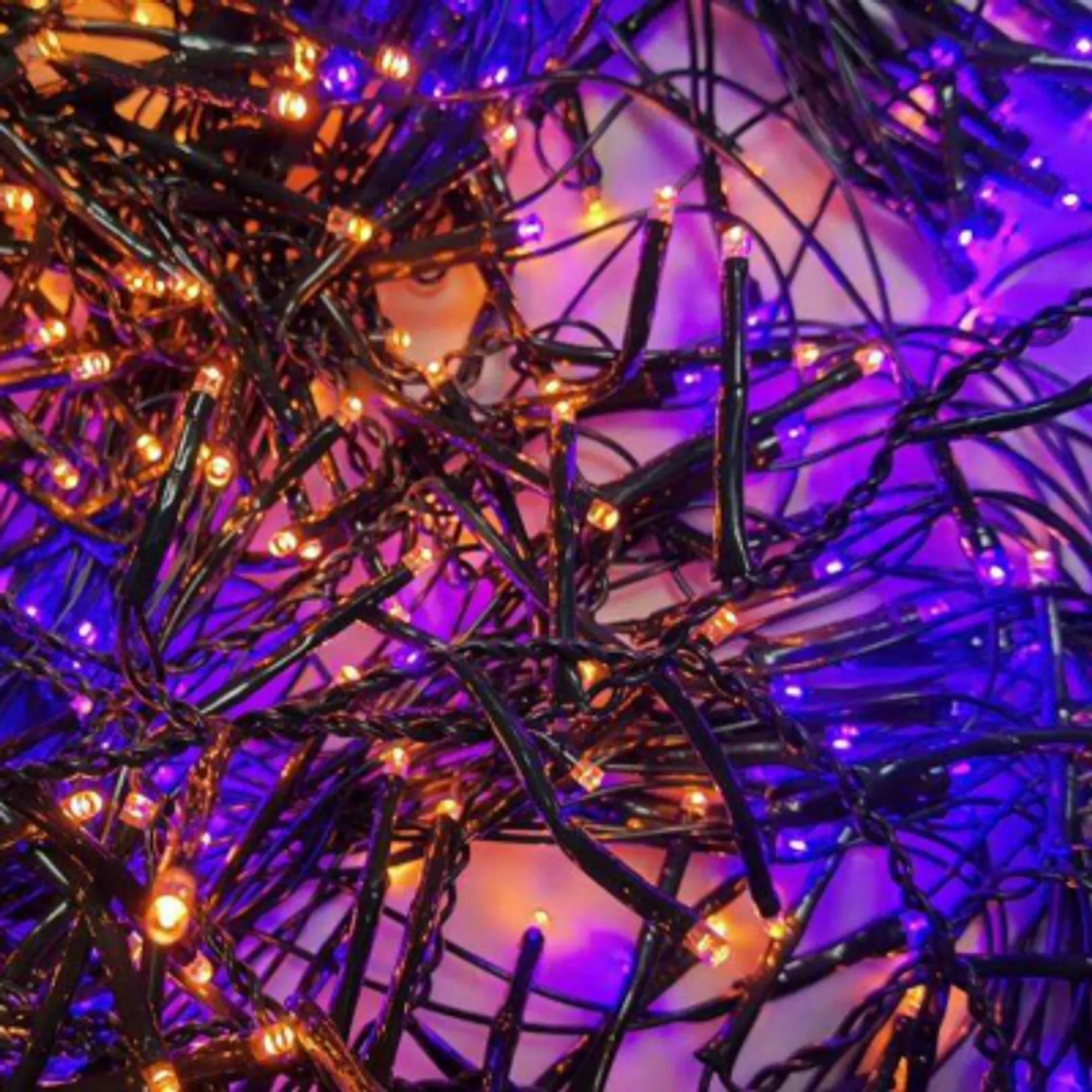Гірлянда YES! Fun 100 LED, помаранч.+фіолет. 5м, 8 режимів (801178) фото3