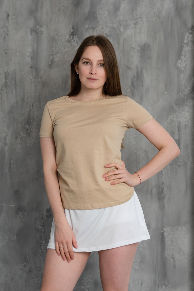 Футболка хлопоковая женская B&C #E150\women TW02T45-0S S синяя фото2