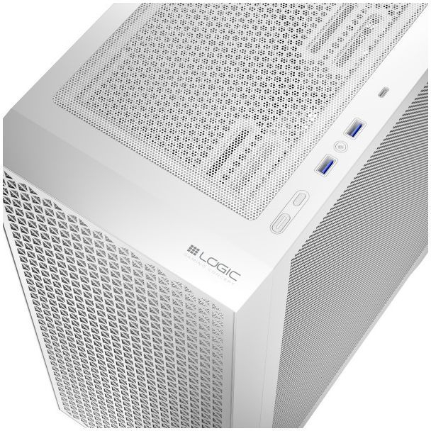 Корпус LogicConcept DART PRO MIDI WHITE MESH fans 4x120mm без БЖ ATX фото4
