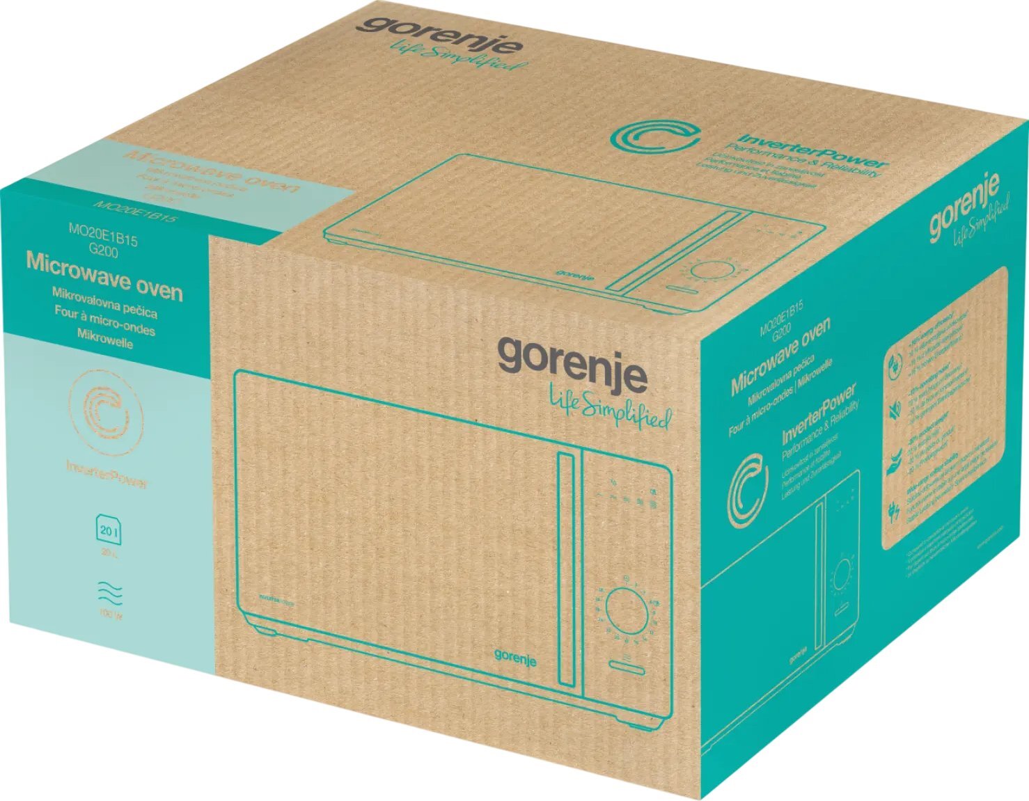 Мікрохвильова піч Gorenje MO20E1B15 фото