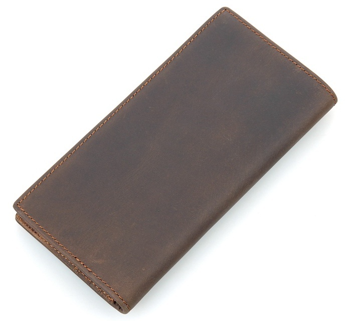 Кошелек мужкой кожаный Vintage 14384 коричневый фото5