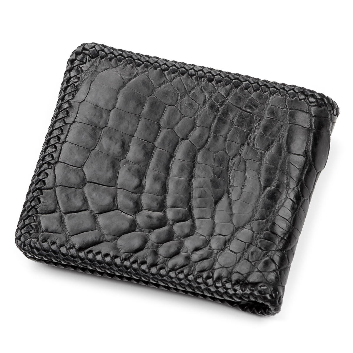 Гаманець чоловічий шкіряний Crocodile Leather 18004 чорний фото8