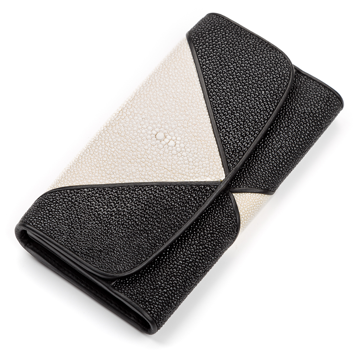 Гаманець жіночий шкіряний Stingray Leather 18103 чорний фото4