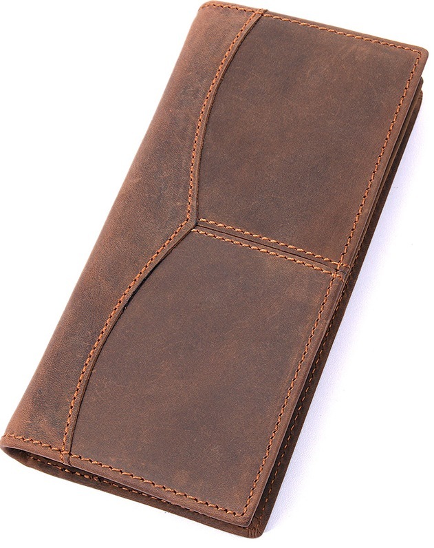 Кошелек мужкой кожаный Vintage 14615 коричневый фото4