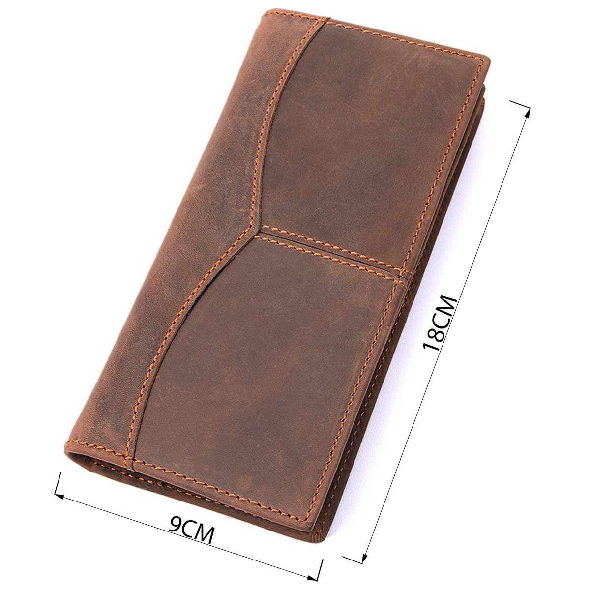 Кошелек мужкой кожаный Vintage 14615 коричневый фото6