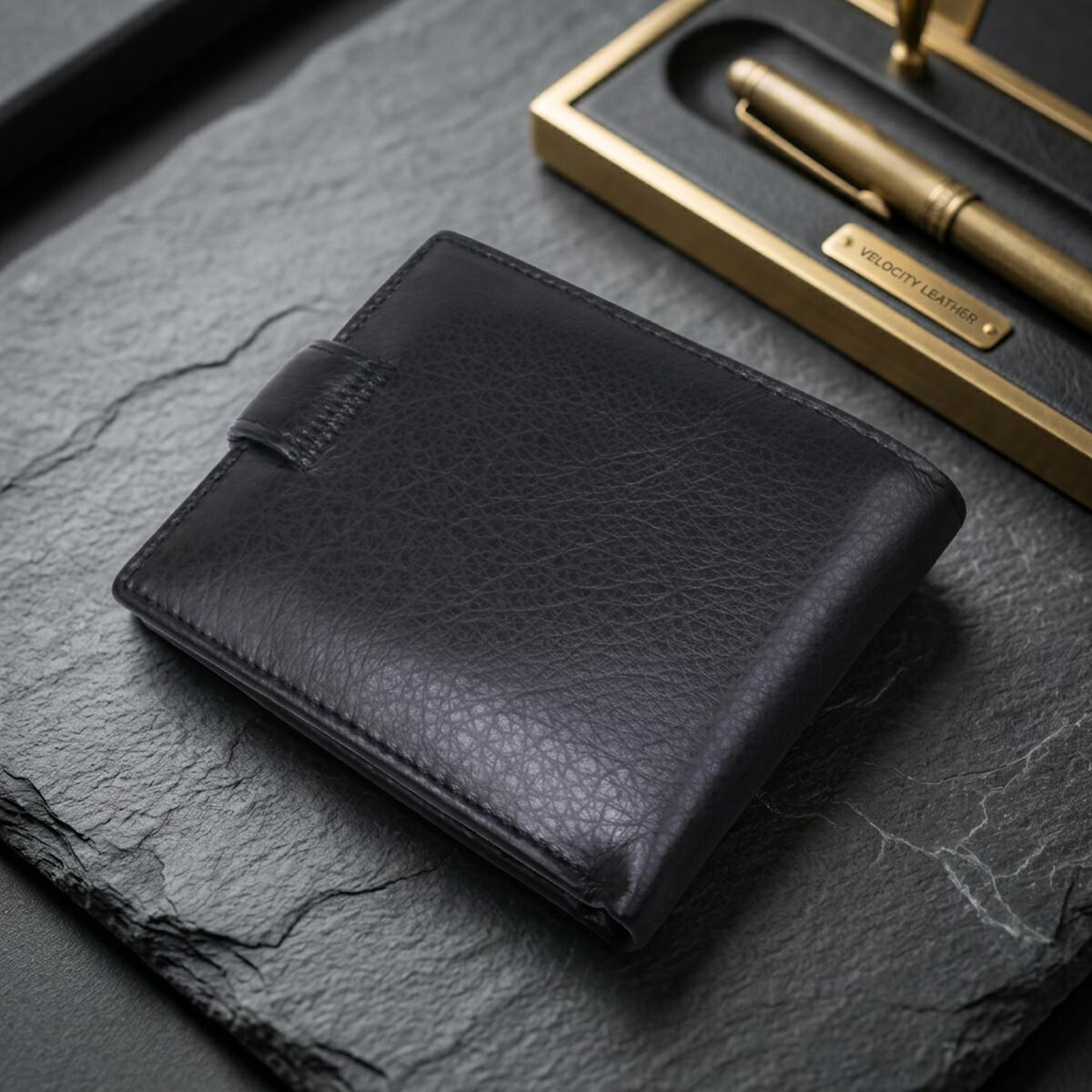 Гаманець чоловічий шкіряний St Leather 18308 чорний фото14