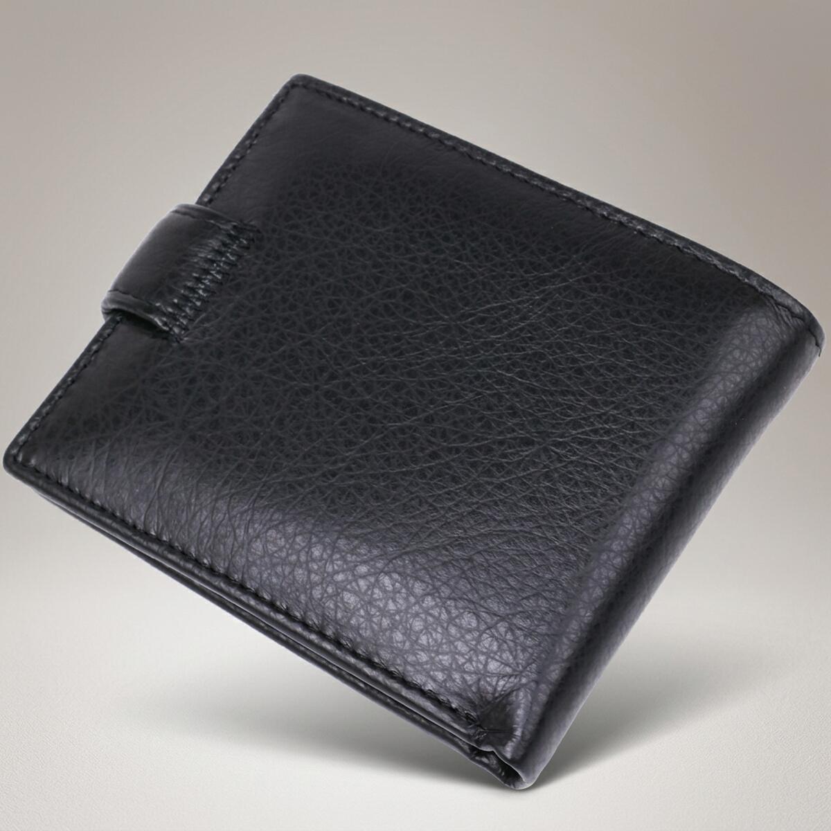 Гаманець чоловічий шкіряний St Leather 18308 чорний фото18