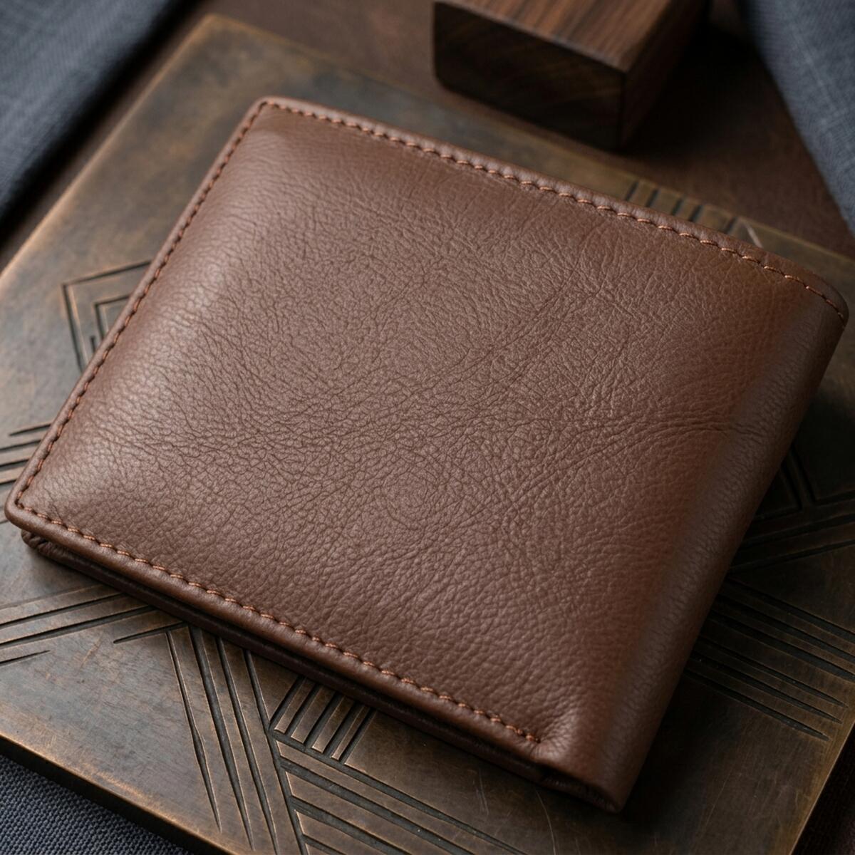 Кошелек мужкой кожаный St Leather 18353 коричневый фото4
