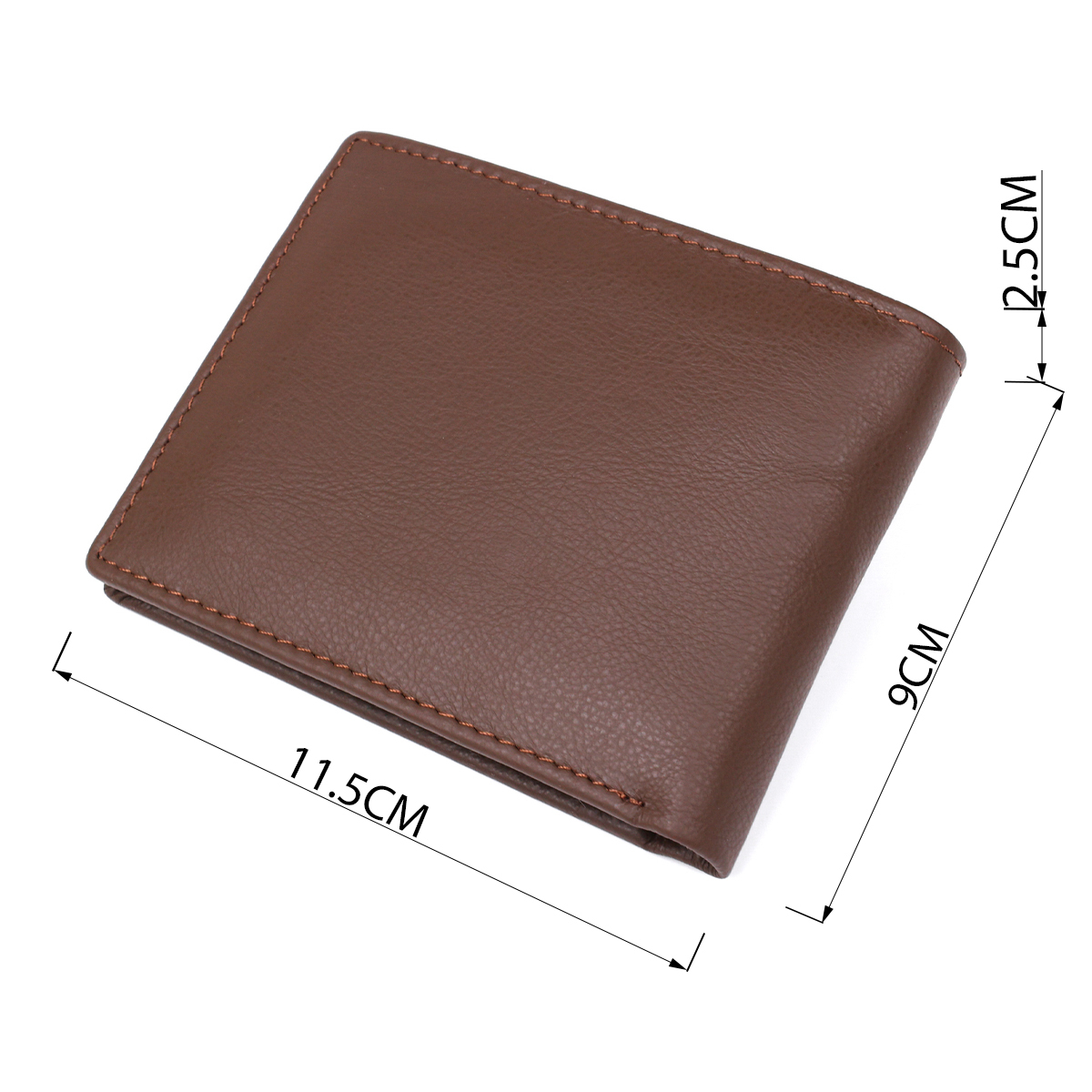 Кошелек мужкой кожаный St Leather 18353 коричневый фото7