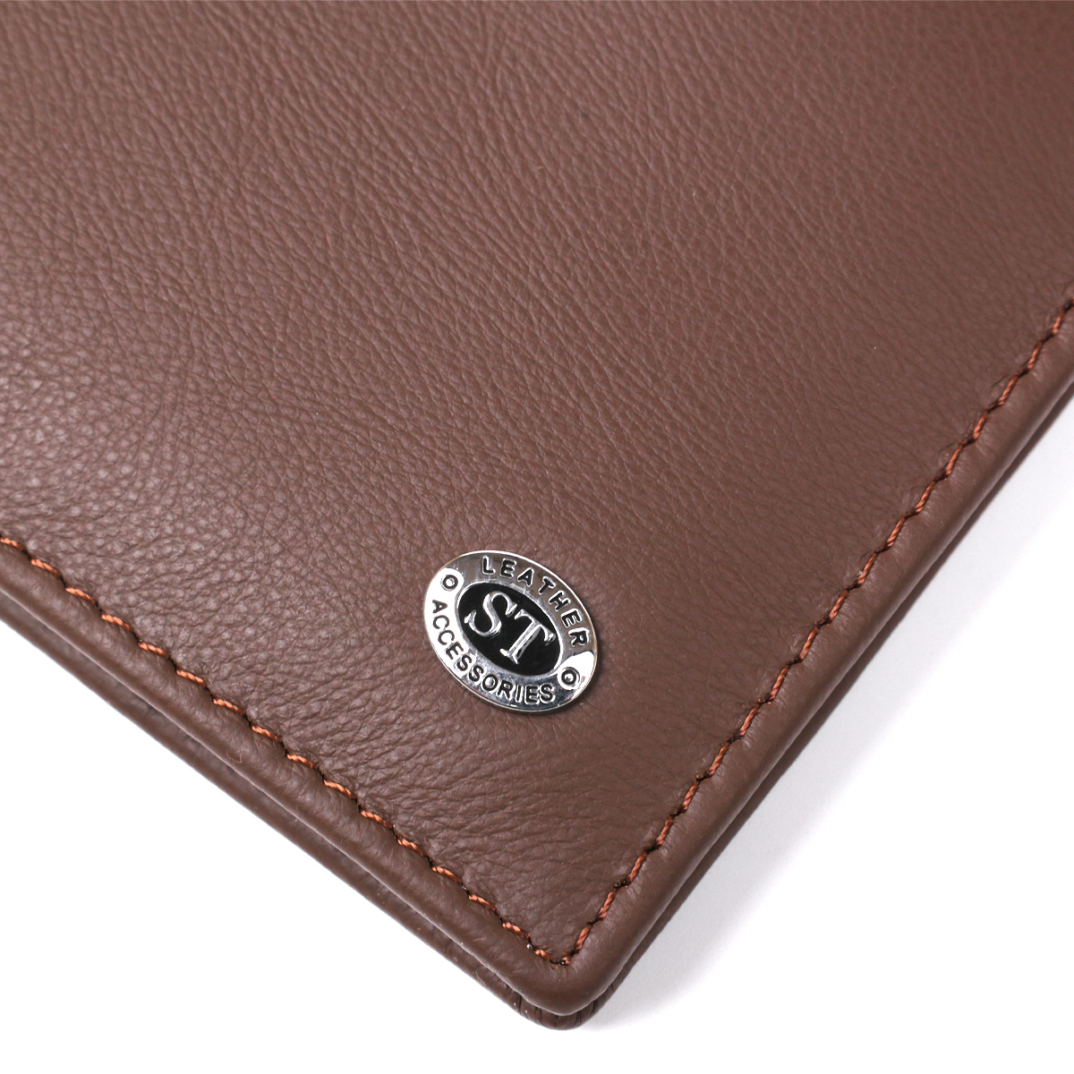 Кошелек мужкой кожаный St Leather 18353 коричневый фото11