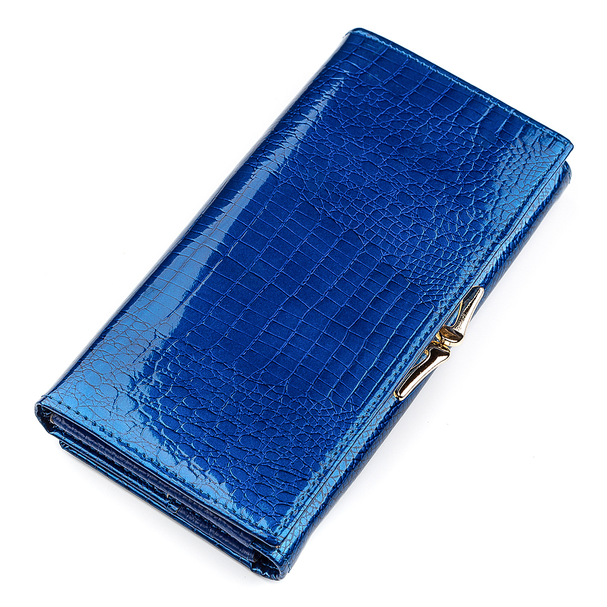 Кошелек женский кожаный St Leather 18394 синий фото2