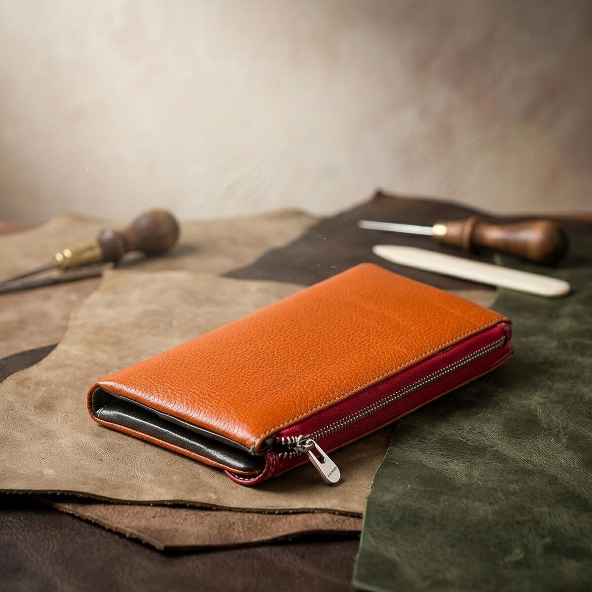 Гаманець жіночий шкіряний St Leather 18406 червоний фото3