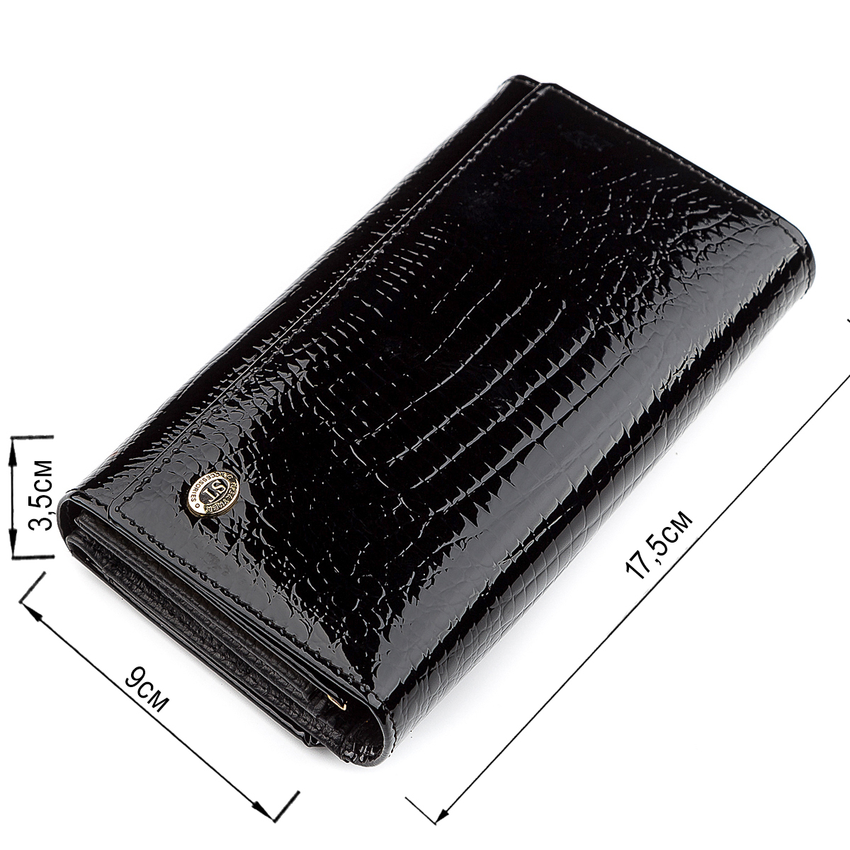 Кошелек женский кожаный St Leather 18433 черный фото3