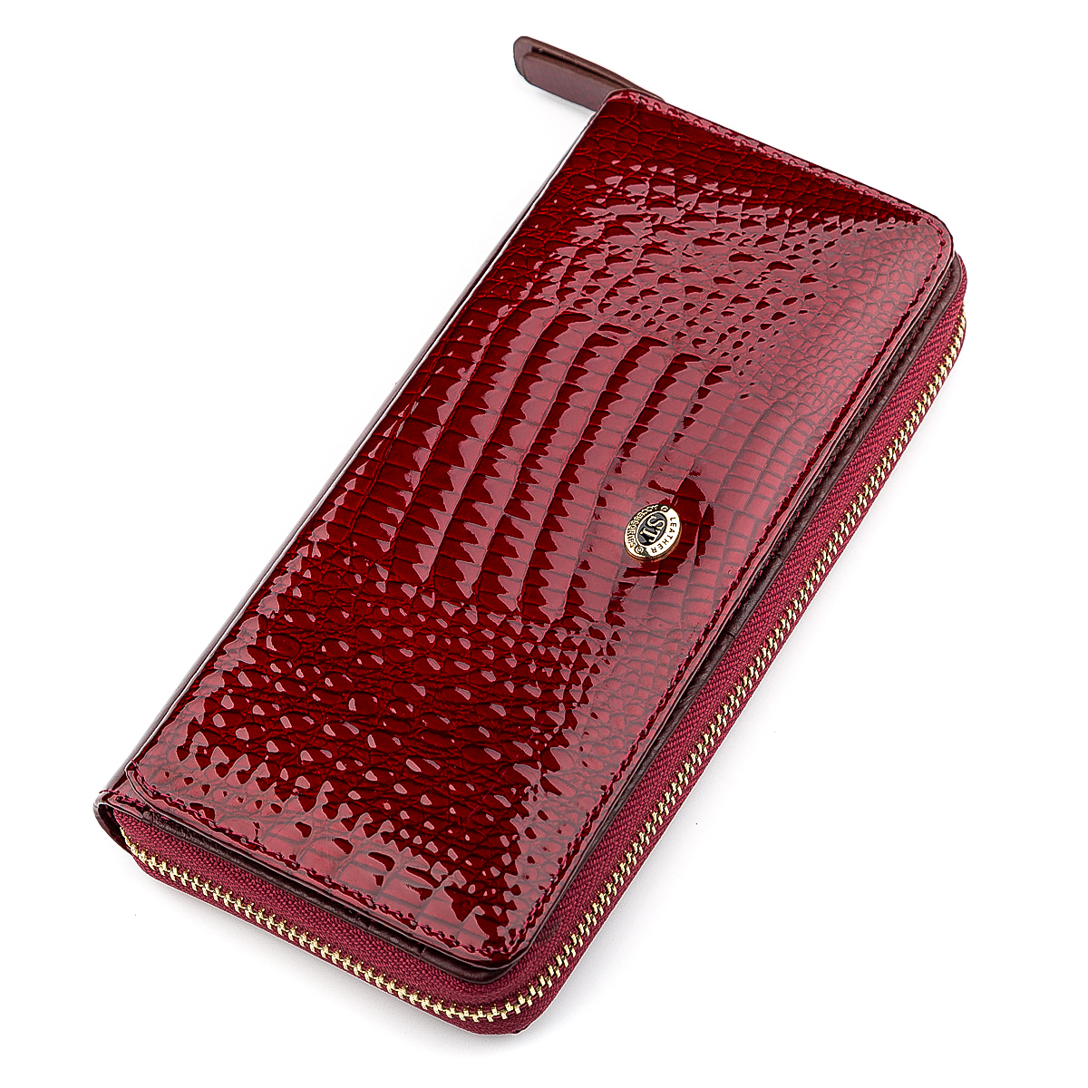 Кошелек женский кожаный St Leather 18434 бордовый фото4