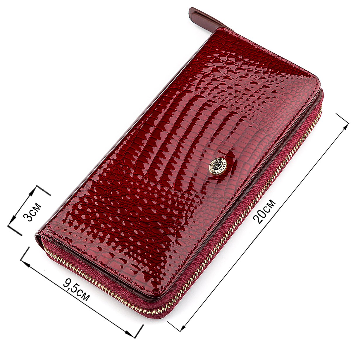 Кошелек женский кожаный St Leather 18434 бордовый фото6