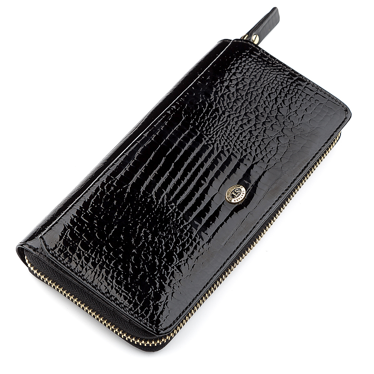 Кошелек женский кожаный St Leather 18437 черный фото5