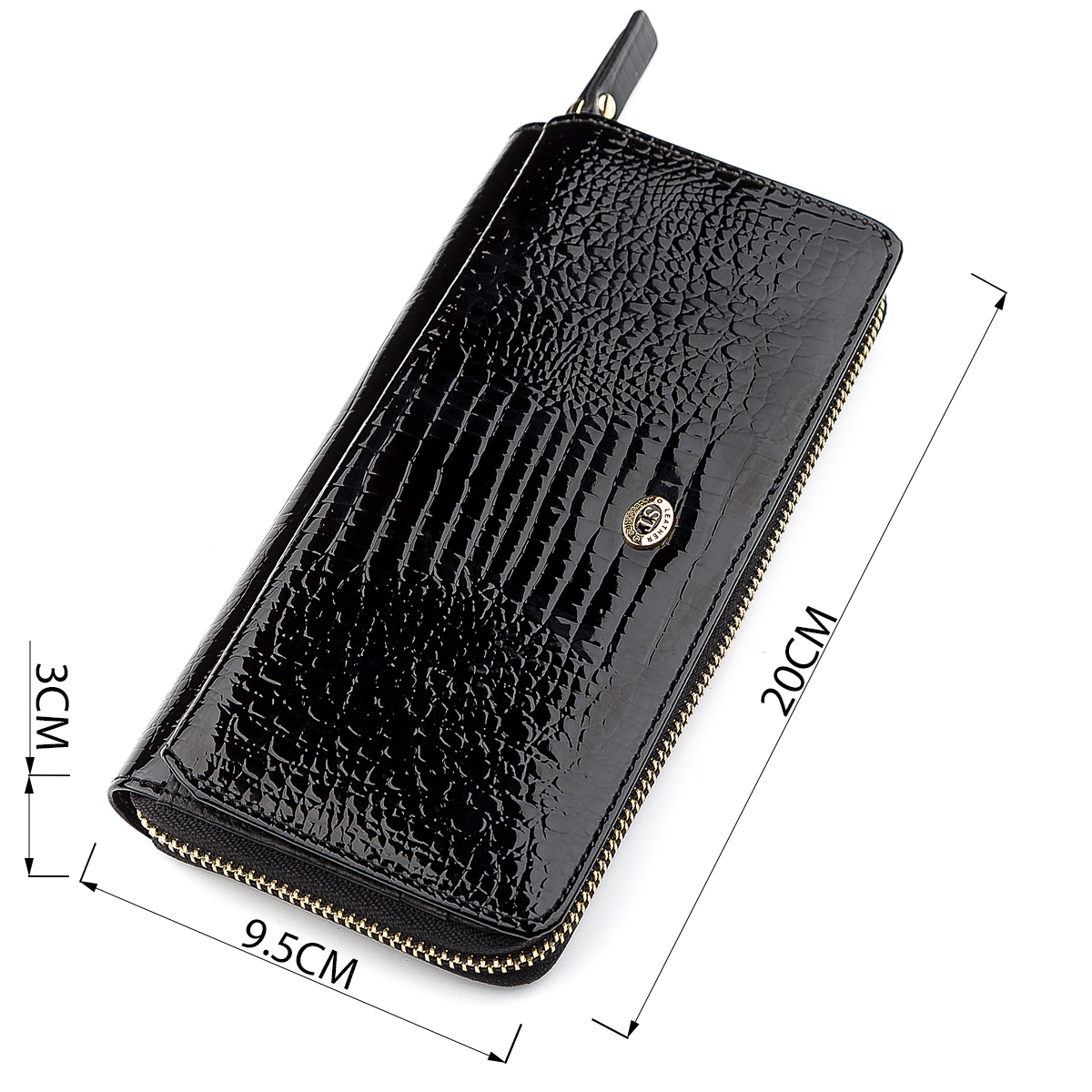 Кошелек женский кожаный St Leather 18437 черный фото7