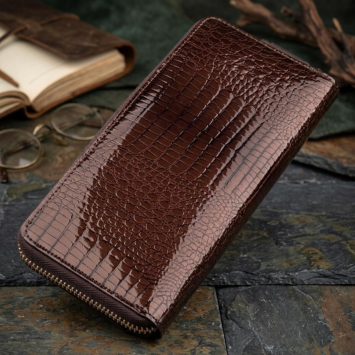Кошелек женский кожаный St Leather 18438 коричневый фото4