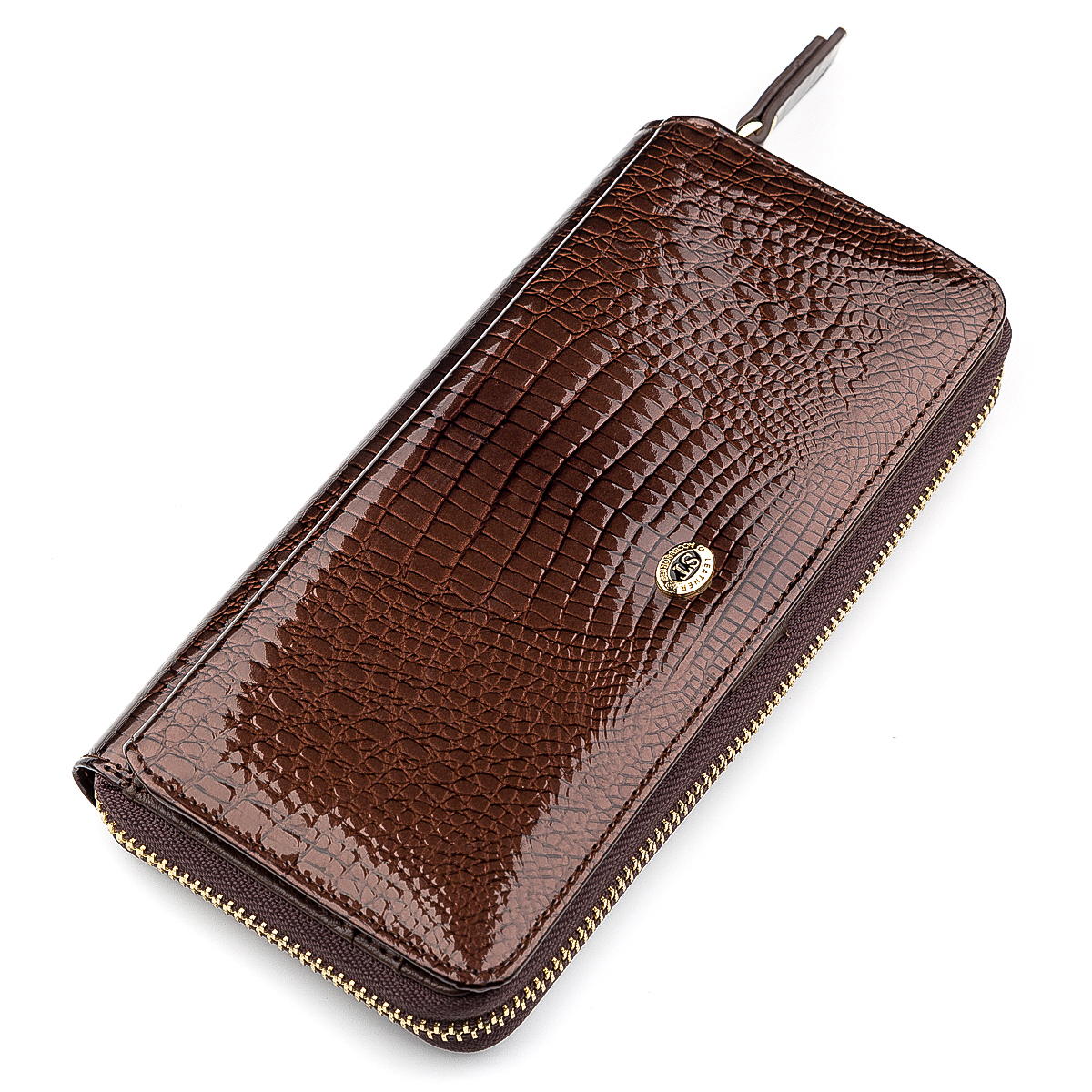 Кошелек женский кожаный St Leather 18438 коричневый фото5
