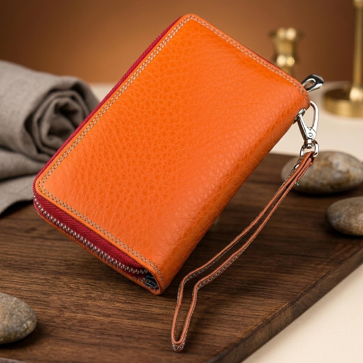 Кошелек женский кожаный St Leather 18441 красный фото4