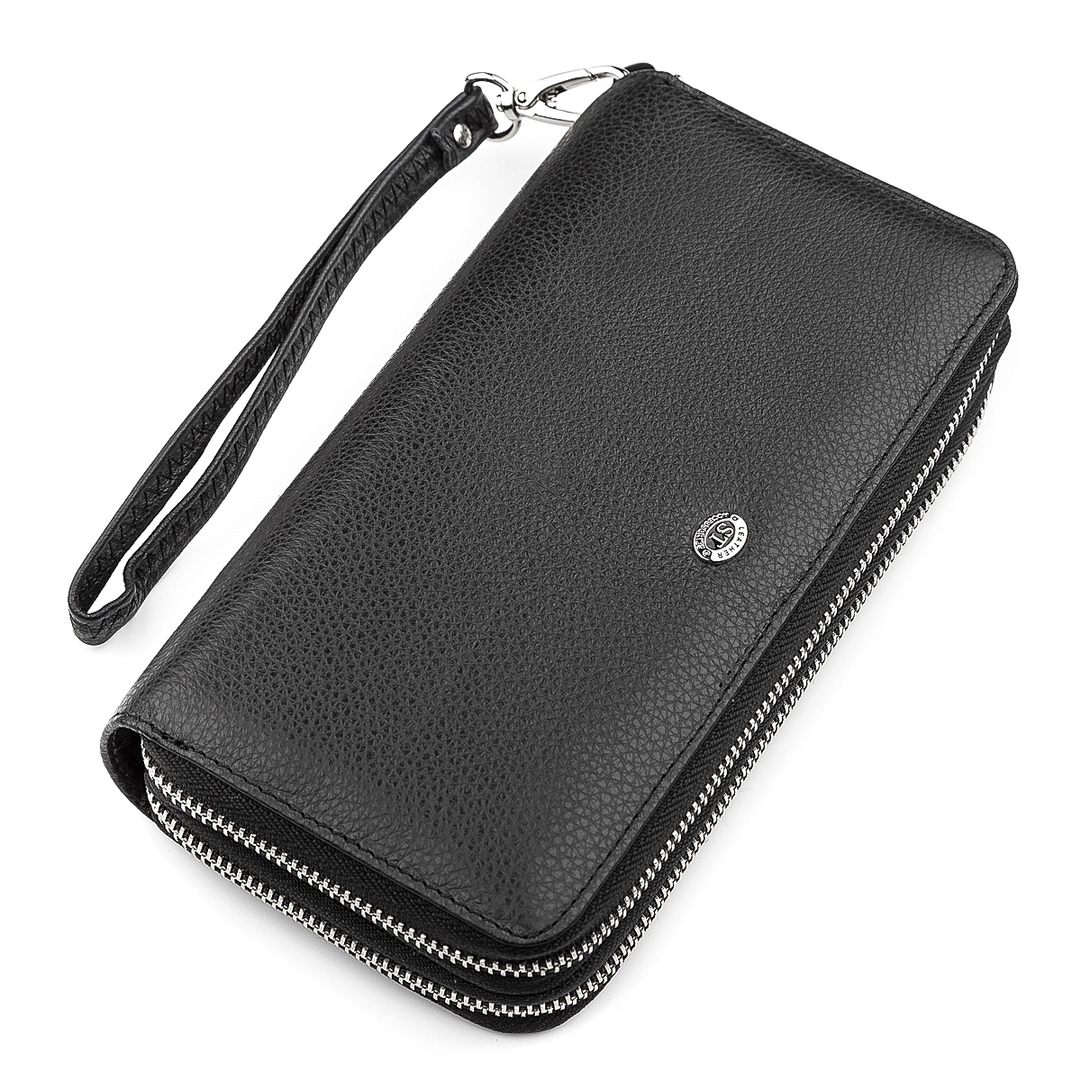 Кошелек мужкой кожаный St Leather 18451 черный фото4