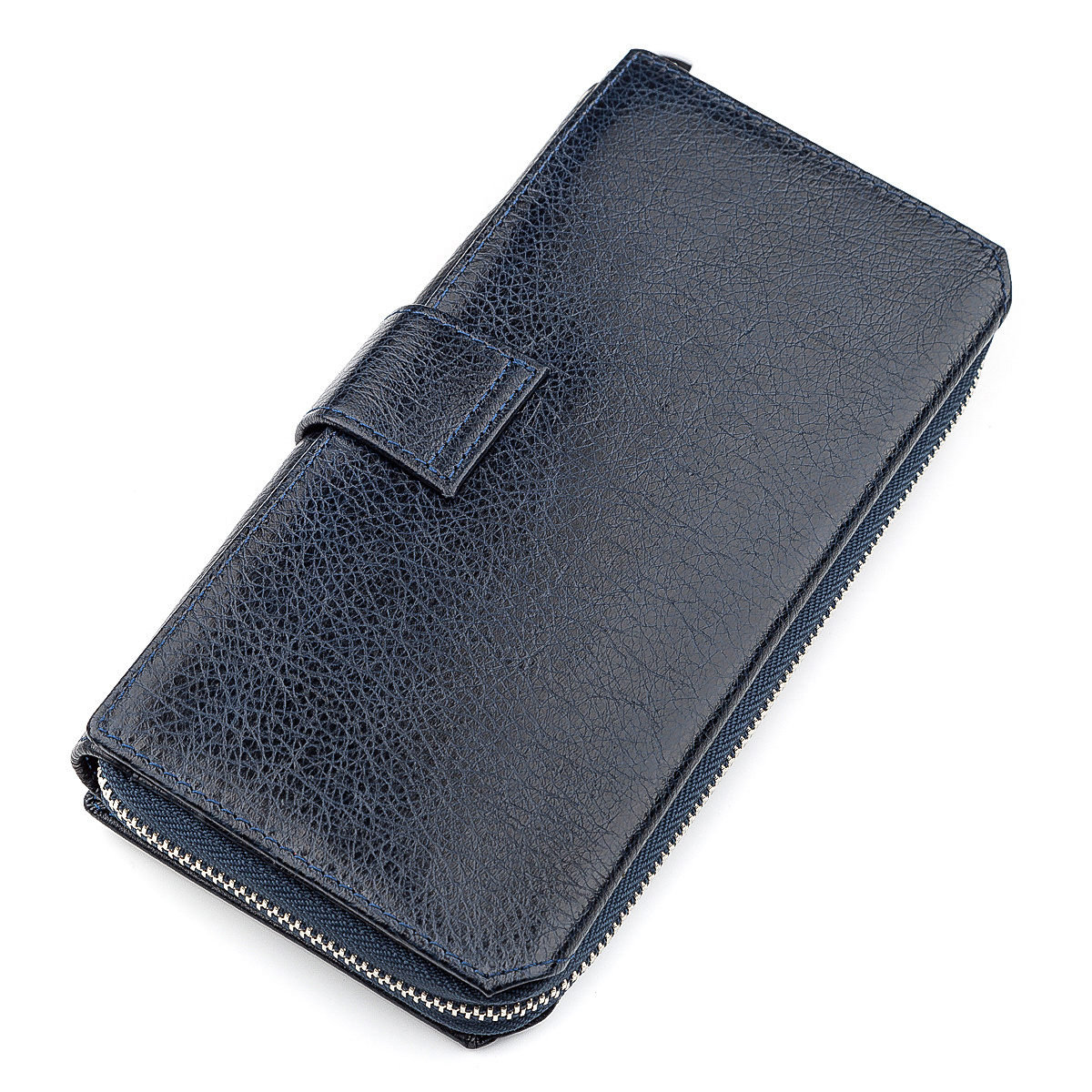Кошелек мужкой кожаный St Leather 18454 синий фото5