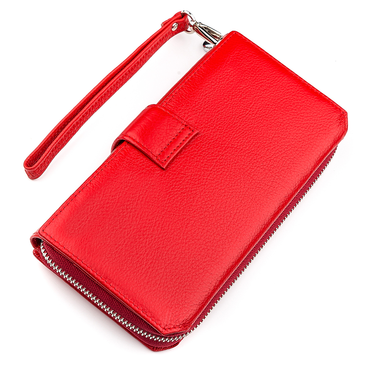 Кошелек женский кожаный St Leather 18456 красный фото2
