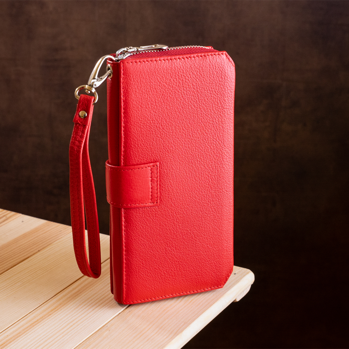 Кошелек женский кожаный St Leather 18456 красный фото9
