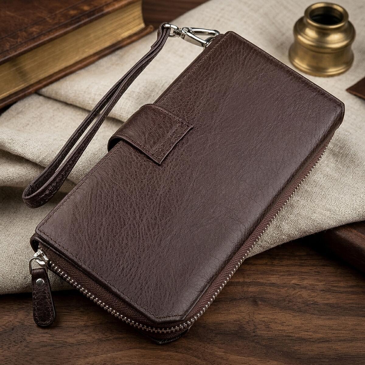 Гаманець жіночий шкіряний St Leather 18457 коричневий фото4
