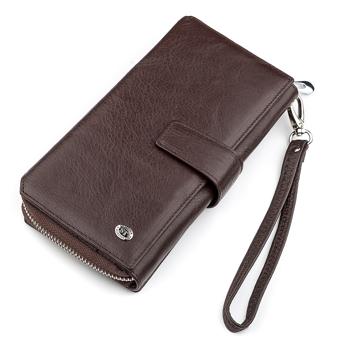Гаманець жіночий шкіряний St Leather 18457 коричневий фото5