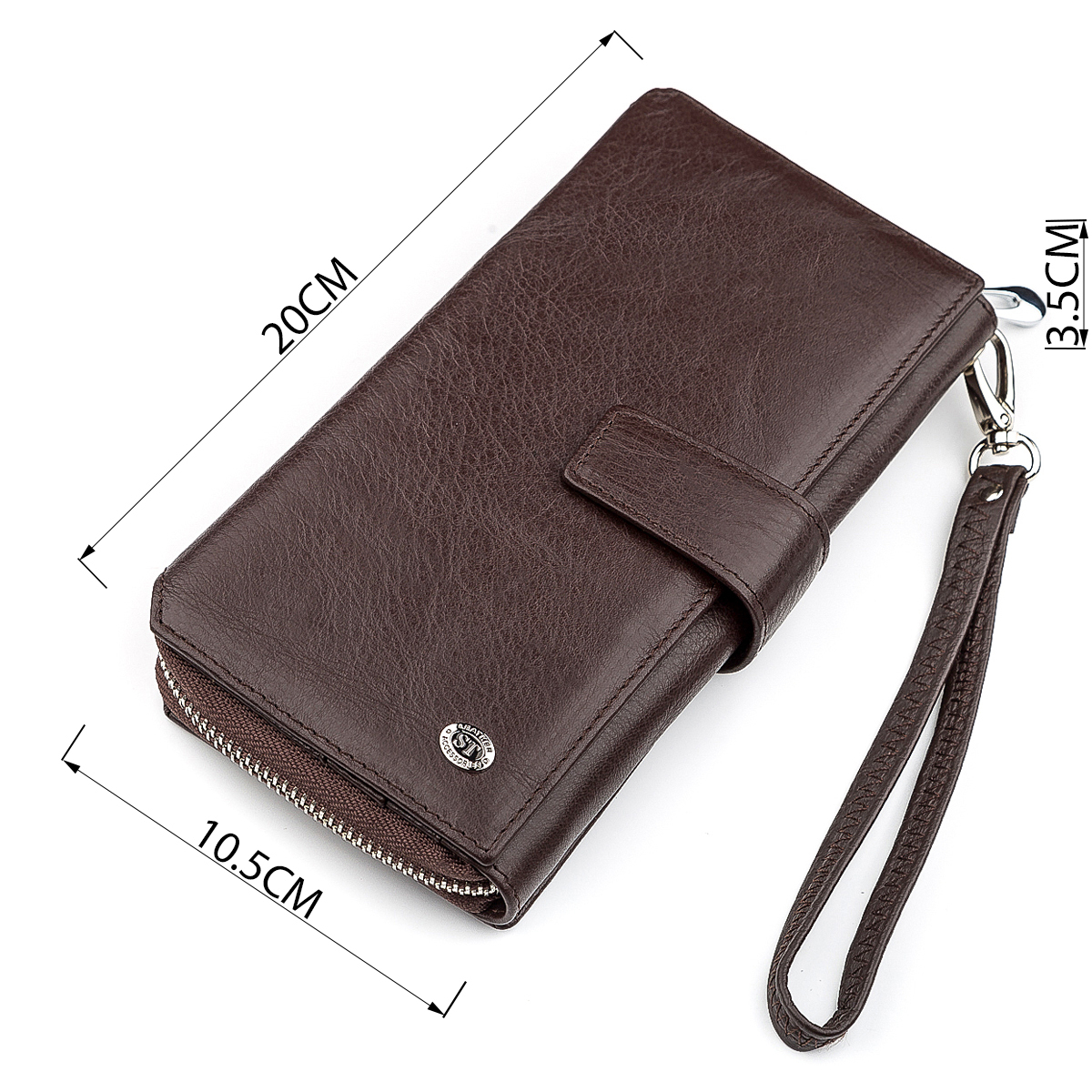 Гаманець жіночий шкіряний St Leather 18457 коричневий фото8