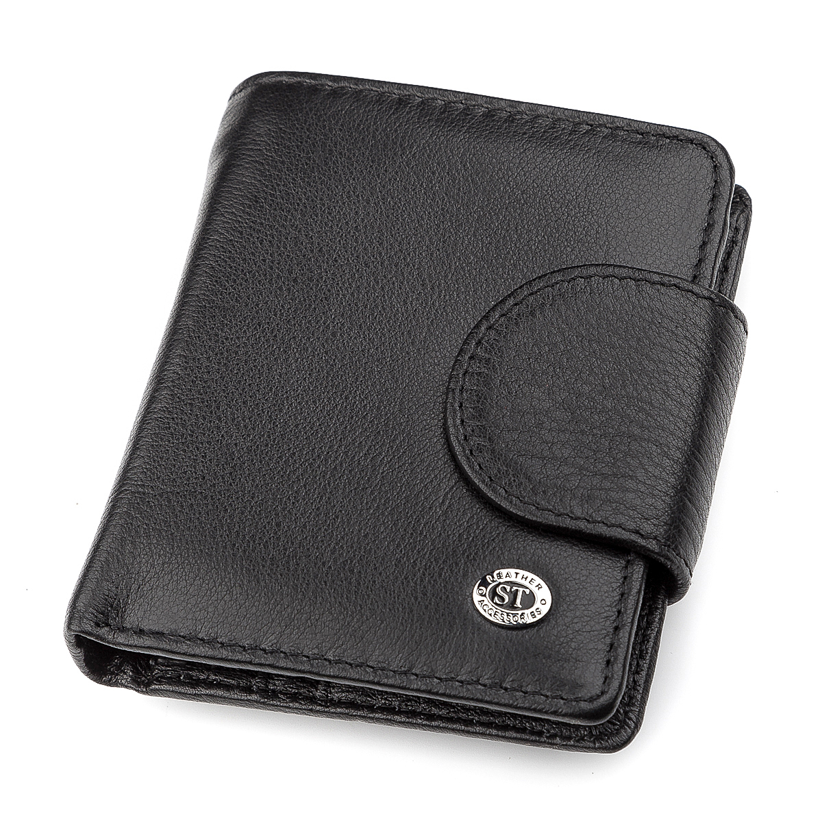 Кошелек женский кожаный St Leather 18497 черный фото4
