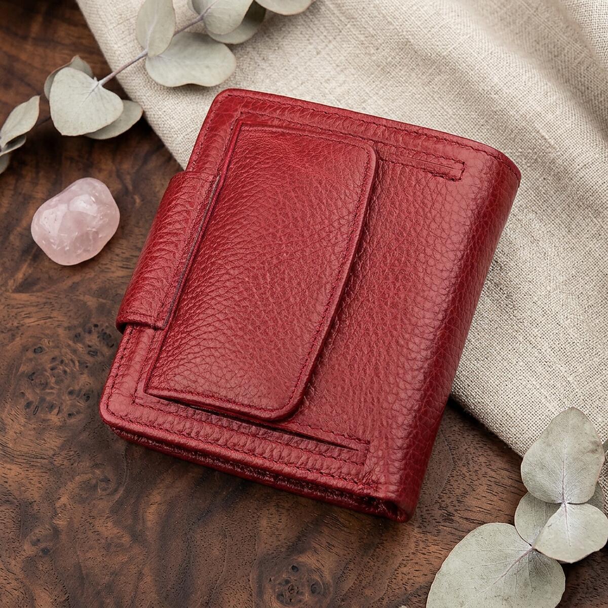 Гаманець жіночий шкіряний St Leather 18499 червоний фото11
