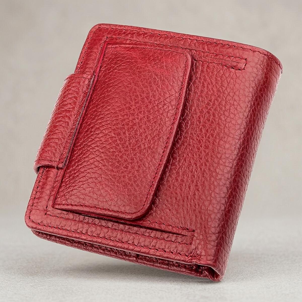 Гаманець жіночий шкіряний St Leather 18499 червоний фото15